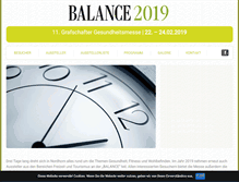 Tablet Screenshot of messe-balance.de